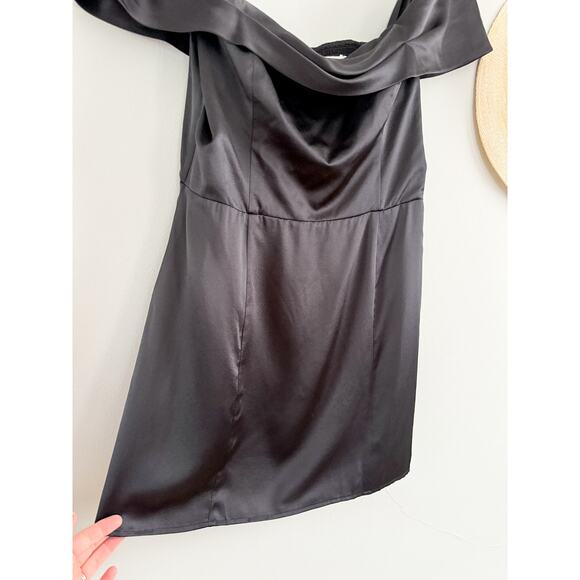 Reformation | Lanelle Silk Dress in Black | Sz 12 - Picture 3 of 9